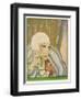 Typical Flapper with Platinum Blonde Bobbed Hair Green Eye-Shadow Rouge and Pencil Thin Eyebrows-Barjanbey-Framed Art Print