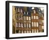 Typical Half Timbered Houses, Old Town, Rennes, Brittany, France, Europe-Guy Thouvenin-Framed Photographic Print