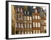 Typical Half Timbered Houses, Old Town, Rennes, Brittany, France, Europe-Guy Thouvenin-Framed Photographic Print