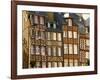 Typical Half Timbered Houses, Old Town, Rennes, Brittany, France, Europe-Guy Thouvenin-Framed Photographic Print