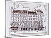 Typical Haussmann architecture along Boulevard Montparnasse, Paris, France-Richard Lawrence-Mounted Photographic Print