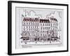 Typical Haussmann architecture along Boulevard Montparnasse, Paris, France-Richard Lawrence-Framed Photographic Print