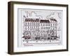 Typical Haussmann architecture along Boulevard Montparnasse, Paris, France-Richard Lawrence-Framed Photographic Print