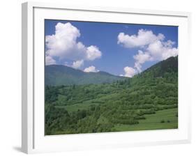 Typical Hilly Landscape, Vlkonec, Liptov Region, Slovakia-Upperhall-Framed Photographic Print