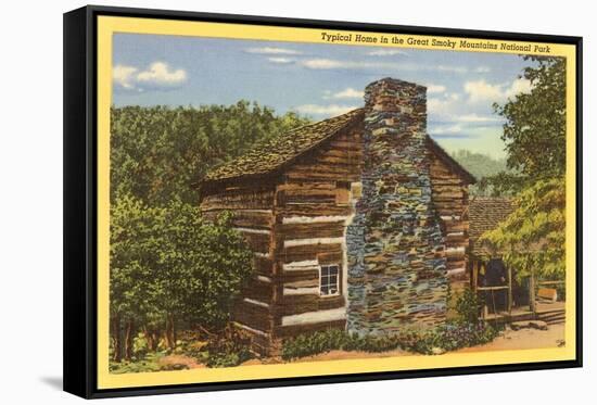 Typical Home in Great Smoky Mountains-null-Framed Stretched Canvas