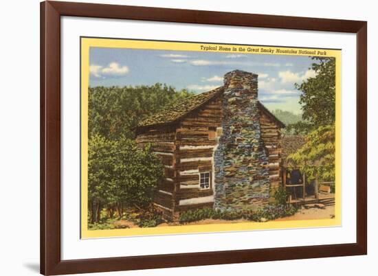 Typical Home in Great Smoky Mountains-null-Framed Premium Giclee Print