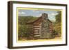 Typical Home in Great Smoky Mountains-null-Framed Art Print
