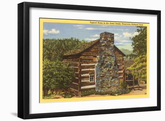 Typical Home in Great Smoky Mountains-null-Framed Art Print