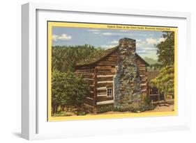 Typical Home in Great Smoky Mountains-null-Framed Art Print