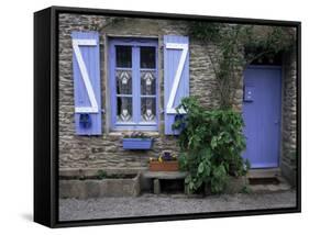 Typical House, Ile De Groix, Brittany, France-Guy Thouvenin-Framed Stretched Canvas