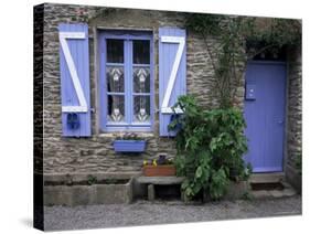 Typical House, Ile De Groix, Brittany, France-Guy Thouvenin-Stretched Canvas