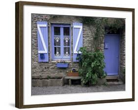 Typical House, Ile De Groix, Brittany, France-Guy Thouvenin-Framed Photographic Print