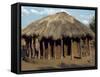 Typical House in Village, Zambia, Africa-Sassoon Sybil-Framed Stretched Canvas