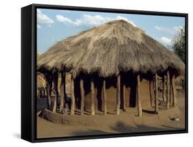 Typical House in Village, Zambia, Africa-Sassoon Sybil-Framed Stretched Canvas