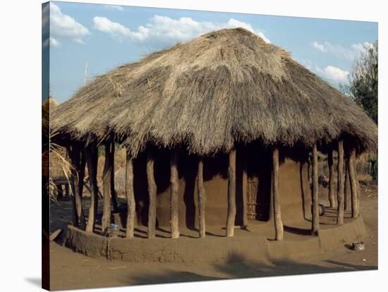 Typical House in Village, Zambia, Africa-Sassoon Sybil-Stretched Canvas