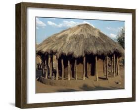 Typical House in Village, Zambia, Africa-Sassoon Sybil-Framed Photographic Print