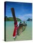 Typical Long Tail Boat, Ao Dalam Bay, Phi-Phi Don Island, Krabi Province, Thailand, Asia-Gavin Hellier-Stretched Canvas