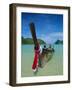 Typical Long Tail Boat, Ao Dalam Bay, Phi-Phi Don Island, Krabi Province, Thailand, Asia-Gavin Hellier-Framed Photographic Print