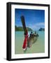 Typical Long Tail Boat, Ao Dalam Bay, Phi-Phi Don Island, Krabi Province, Thailand, Asia-Gavin Hellier-Framed Photographic Print