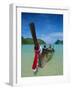 Typical Long Tail Boat, Ao Dalam Bay, Phi-Phi Don Island, Krabi Province, Thailand, Asia-Gavin Hellier-Framed Photographic Print