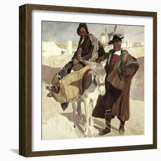 Typical Men of La Mancha-Joaquín Sorolla y Bastida-Framed Giclee Print