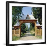 Typical Moldavian Gateway, Horaita Monastery, Moldavia, Romania-Christopher Rennie-Framed Photographic Print