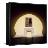 Typical Moroccan Window-null-Framed Stretched Canvas