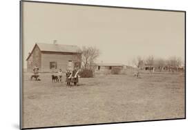 Typical Nebraska Farm 1890-null-Mounted Art Print
