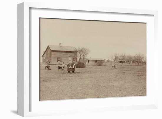 Typical Nebraska Farm 1890-null-Framed Premium Giclee Print