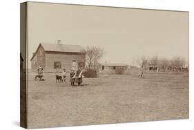 Typical Nebraska Farm 1890-null-Stretched Canvas