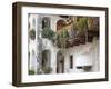 Typical old town houses dating back to the middle ages, in the Dolomites, Italy.-Martin Zwick-Framed Photographic Print