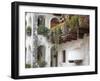 Typical old town houses dating back to the middle ages, in the Dolomites, Italy.-Martin Zwick-Framed Photographic Print