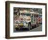 Typical Painted Jeepney (Local Bus), Baguio, Cordillera, Luzon, Philippines, Southeast Asia, Asia-null-Framed Photographic Print