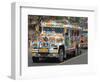 Typical Painted Jeepney (Local Bus), Baguio, Cordillera, Luzon, Philippines, Southeast Asia, Asia-null-Framed Photographic Print