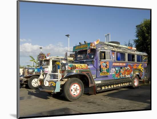 Typical Painted Jeepney (Local Bus), Urdaneta, Northern Luzon, Philippines, Southeast Asia, Asia-null-Mounted Photographic Print