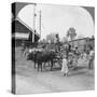 Typical Railway Station, Katha, Burma, 1908-null-Stretched Canvas