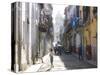 Typical Residential Street in Havana Vieja, Havana, Cuba-Lee Frost-Stretched Canvas