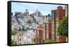 Typical San Francisco Neighborhood, California-Zechal-Framed Stretched Canvas
