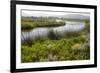 Typical Sardinian Landscape, Water Pond and Mountains in the Background, Costa Degli Oleandri-Guy Thouvenin-Framed Photographic Print