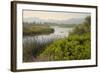 Typical Sardinian Landscape, Water Pond and Mountains in the Background, Costa Degli Oleandri-Guy Thouvenin-Framed Photographic Print