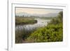 Typical Sardinian Landscape, Water Pond and Mountains in the Background, Costa Degli Oleandri-Guy Thouvenin-Framed Photographic Print