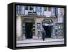 Typical Shop Fronts in the City Centre, Lisbon, Portugal, Europe-Gavin Hellier-Framed Stretched Canvas