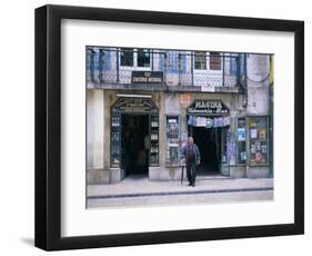 Typical Shop Fronts in the City Centre, Lisbon, Portugal, Europe-Gavin Hellier-Framed Photographic Print