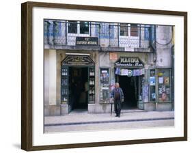 Typical Shop Fronts in the City Centre, Lisbon, Portugal, Europe-Gavin Hellier-Framed Photographic Print