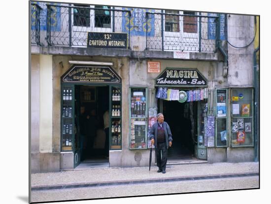 Typical Shop Fronts in the City Centre, Lisbon, Portugal, Europe-Gavin Hellier-Mounted Photographic Print