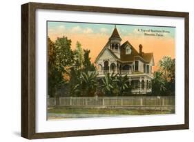 Typical Southern Home, Houston, Texas-null-Framed Art Print