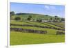 Typical Spring Landscape of Village, Cattle, Fields, Dry Stone Walls and Hills, May-Eleanor Scriven-Framed Photographic Print