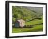 Typical Stone Barns Near Keld in Swaledale, Yorkshire Dales National Park, Yorkshire, England-John Woodworth-Framed Photographic Print