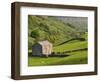 Typical Stone Barns Near Keld in Swaledale, Yorkshire Dales National Park, Yorkshire, England-John Woodworth-Framed Photographic Print