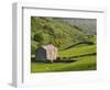 Typical Stone Barns Near Keld in Swaledale, Yorkshire Dales National Park, Yorkshire, England-John Woodworth-Framed Photographic Print